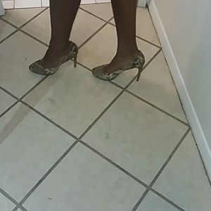 Snake skin heels